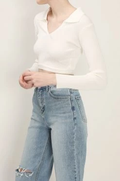 STORETS Sadie Tie Back Collared Top