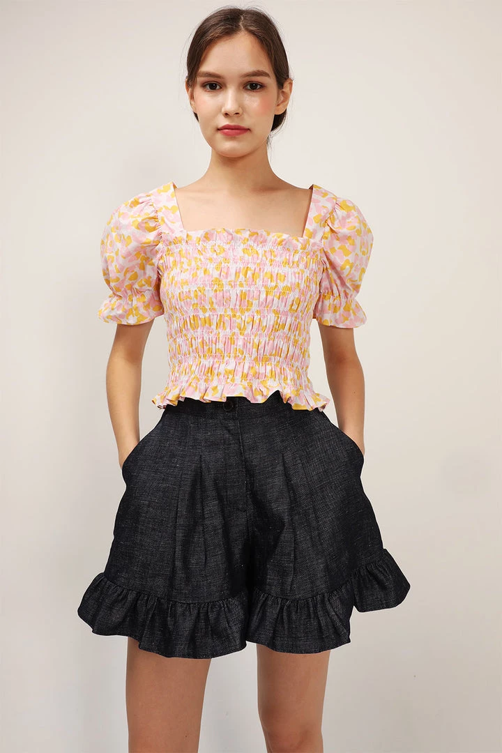 STORETS SALE Annie Floral Smocked Top