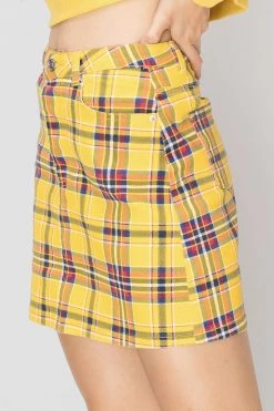 STORETS SALE CLOTHING Nada Multi Plaid Skirt-2 Colors