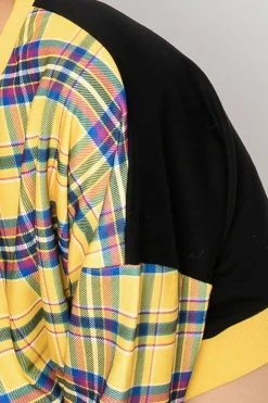 STORETS SALE CLOTHING Lynn Cropped Plaid Sweatshirt-2 Colors