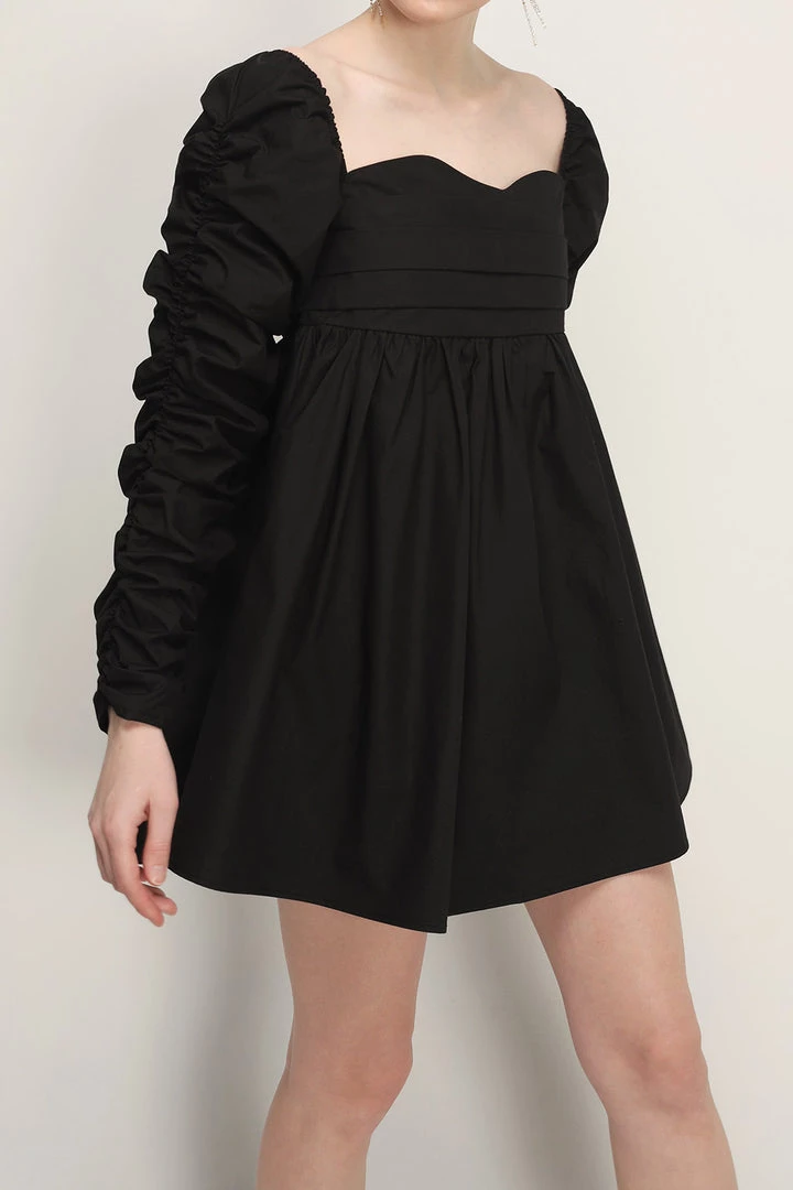 STORETS SALE CLOTHING Jane Shirred Puff Sleeve Dress