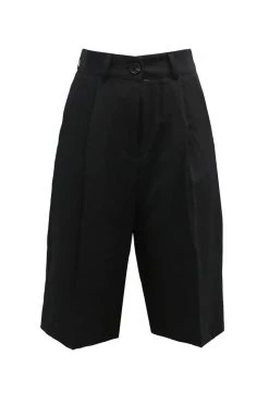 STORETS CLOTHING Georgia Pintuck Bermuda Shorts