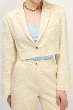 STORETS SALE Ella Tweed Cropped Jacket CLOTHING