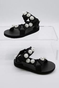 STORETS Pearl Embellished Sandals For Kids ACCESSORIES
