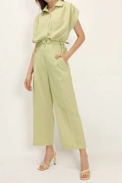 STORETS Alina Pintuck Wide Pants CLOTHING