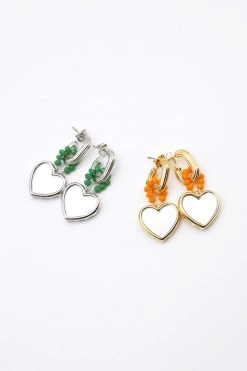 STORETS Heart Dangle Earrings