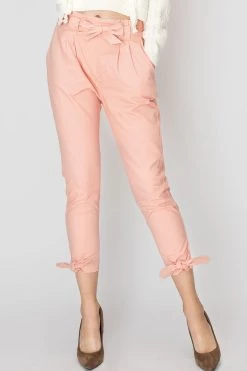 STORETS SALE Cleo Bow Trim Pants-2 Colors