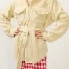 STORETS Amelia Fuzzy Belted Shacket CLOTHING