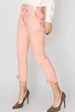 STORETS SALE Cleo Bow Trim Pants-2 Colors