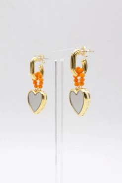 STORETS Heart Dangle Earrings