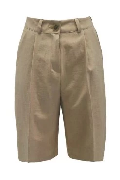 STORETS CLOTHING Georgia Pintuck Bermuda Shorts