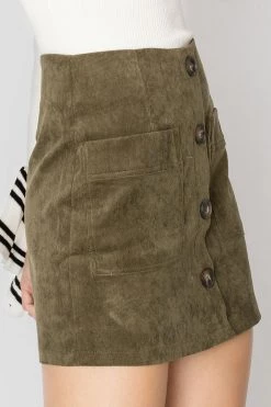 STORETS SALE CLOTHING Eileen Corduroy Pocket Skirt