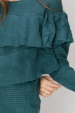 STORETS SALE CLOTHING Dora Ruffled Netty Sweater