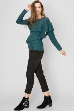 STORETS SALE CLOTHING Dora Ruffled Netty Sweater