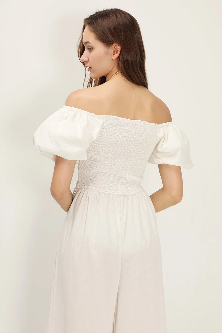 STORETS Iris Puff Sleeve Jumpsuit CLOTHING