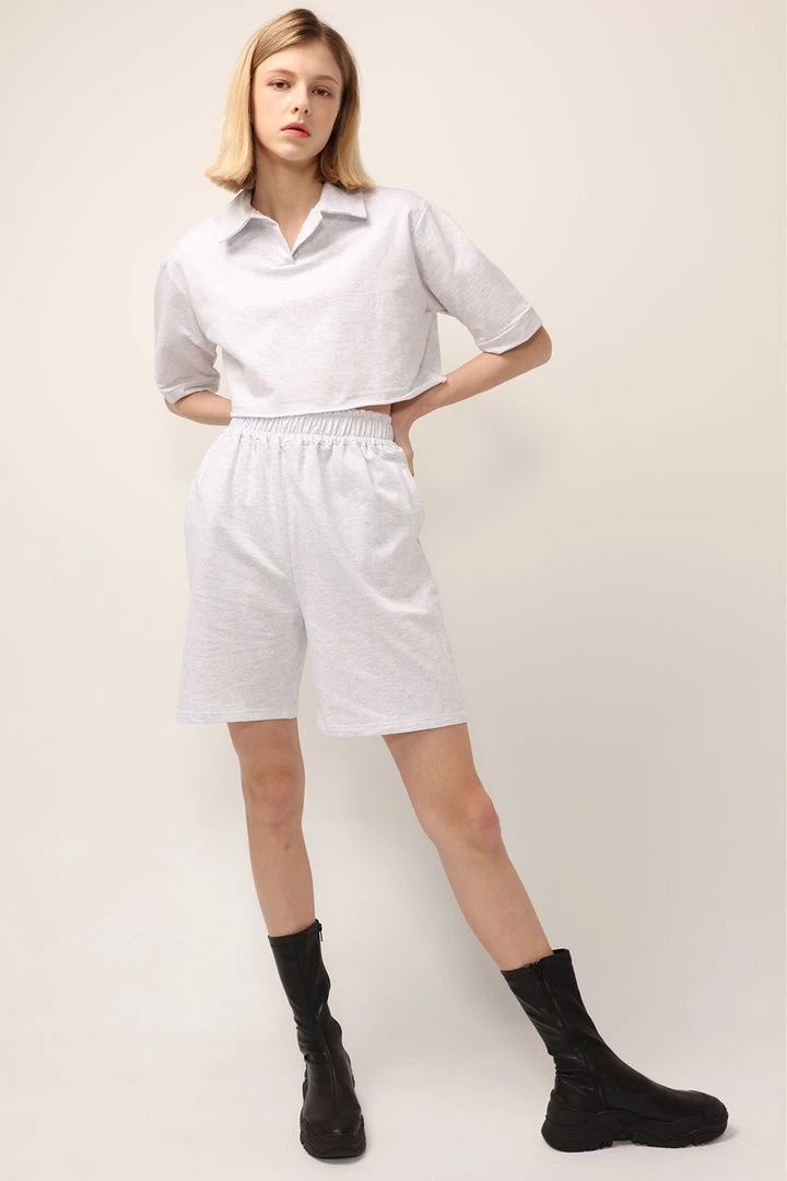 STORETS CLOTHING Ruby Cropped Lounge Shirt