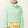 STORETS CLOTHING Leah Asymmetric High Neck Sweater