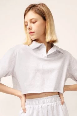 STORETS CLOTHING Ruby Cropped Lounge Shirt