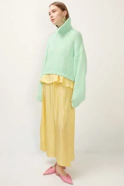 STORETS CLOTHING Leah Asymmetric High Neck Sweater