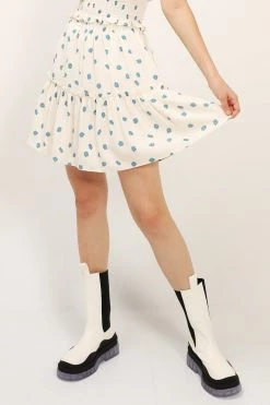 STORETS SALE Kelly Daisy Printed Ruffle Skirt