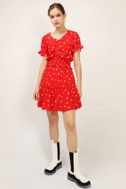 STORETS SALE Kelly Daisy Printed Ruffle Skirt