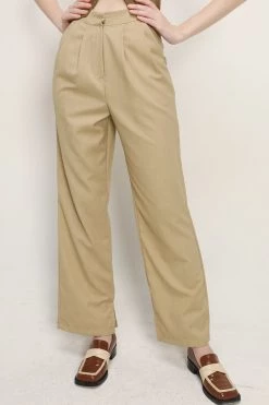 STORETS CLOTHING Madison Pintuck Wide Leg Pants