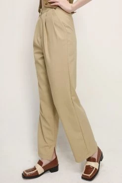 STORETS CLOTHING Madison Pintuck Wide Leg Pants