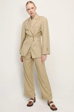 STORETS CLOTHING Madison Pintuck Wide Leg Pants