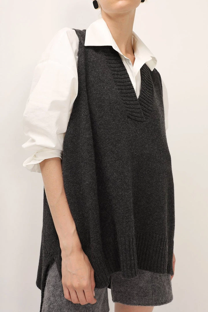 Vitaliia Lyla Oversized Knit Vest