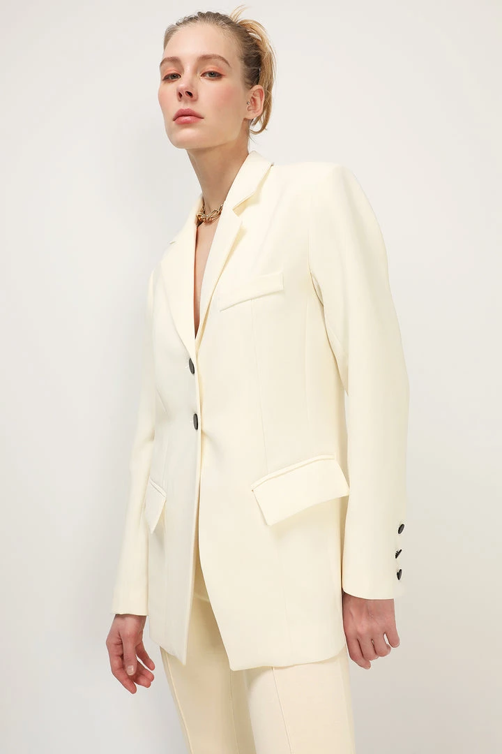 STORETS SALE Cristina Single Breasted Long Blazer CLOTHING