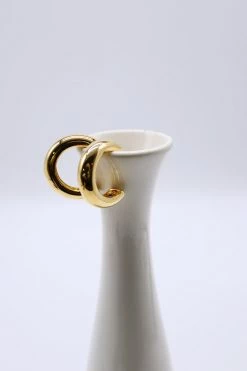 STORETS Golden Half Hoop Earrings ACCESSORIES