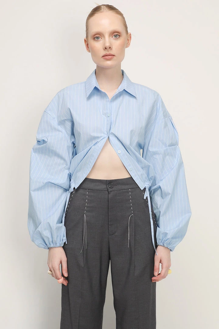 STORETS Phoenix Structured Cropped Shirt CLOTHING