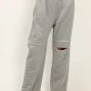 STORETS Sadie Cutout Destroyed Lounge Pants