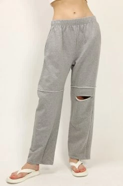 STORETS Sadie Cutout Destroyed Lounge Pants