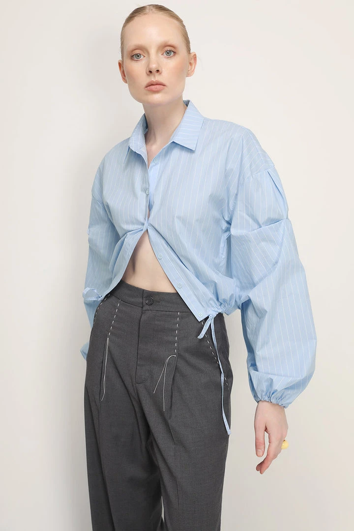 STORETS Phoenix Structured Cropped Shirt CLOTHING