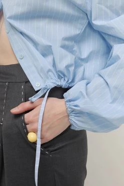 STORETS Phoenix Structured Cropped Shirt CLOTHING