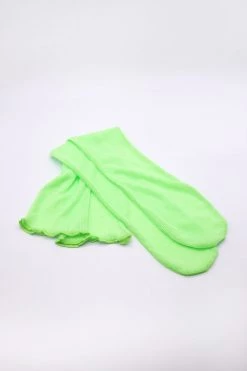STORETS Ribbed Sheer Knee-Socks