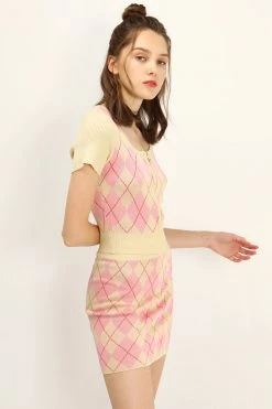 STORETS Harper Knitted Cardi And Skirt Set