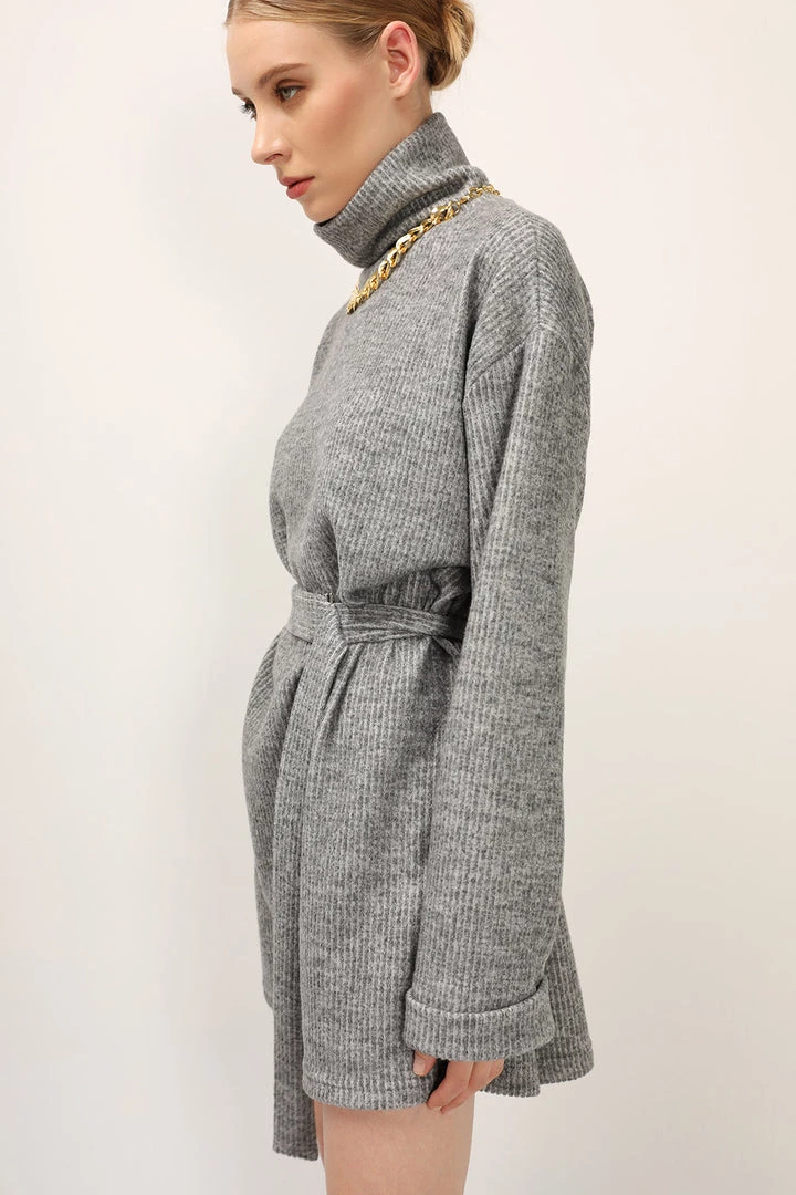 STORETS SALE Madison Turtle Neck Belted Dress