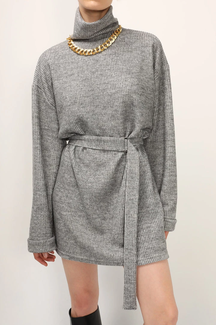 STORETS SALE Madison Turtle Neck Belted Dress
