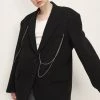 STORETS Presley Chain Detail Boyfriend Jacket CLOTHING