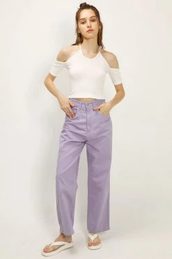STORETS Mila Wide Leg Pants In Candy Color CLOTHING