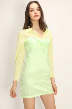 STORETS Ayleen Satin Slip Mini Dress CLOTHING