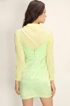 STORETS Ayleen Satin Slip Mini Dress CLOTHING