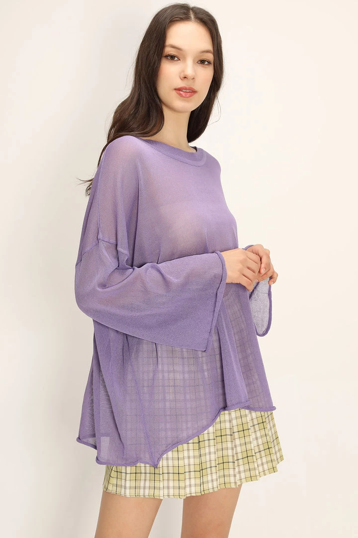 STORETS CLOTHING Paola See-thru Knitted Top