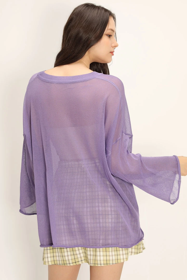 STORETS CLOTHING Paola See-thru Knitted Top