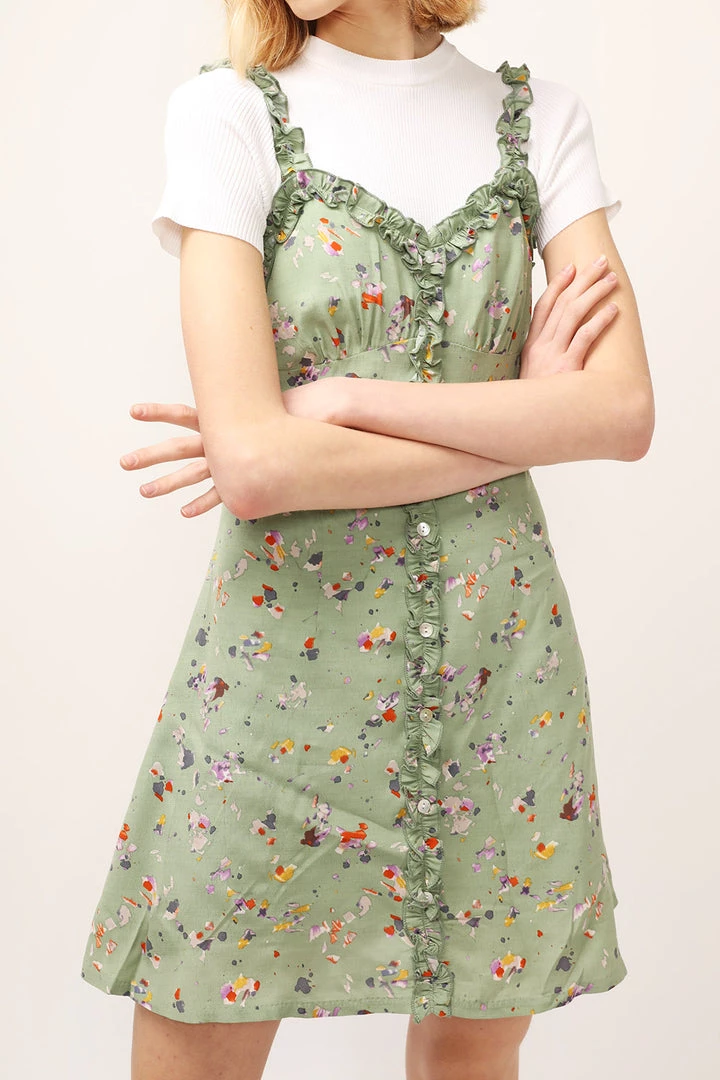 STORETS Mia Ruffle Trim Floral Dress CLOTHING