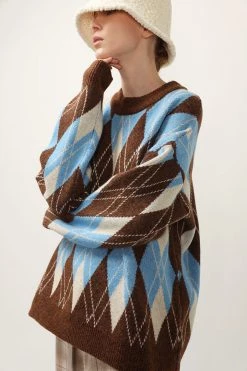 STORETS CLOTHING Avery Argyle Sweater