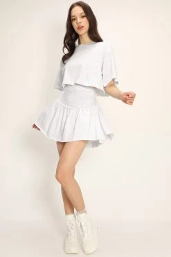 STORETS Hailee Raw Edge Crop T-shirt CLOTHING