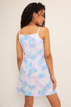 STORETS Margaret Tie Dye Ruched Dress
